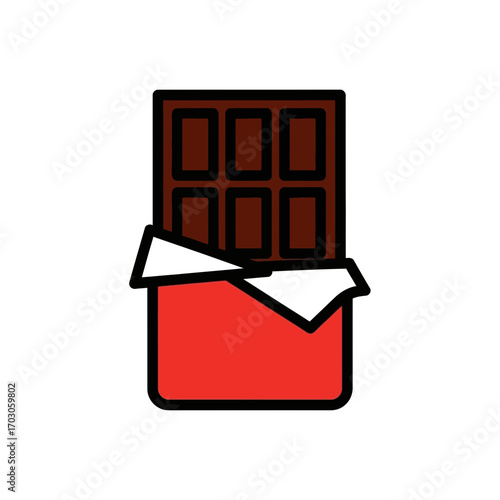 Chocolate treat unwraps indoors delicious snack joy