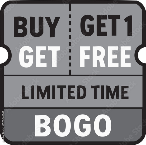 Buy One Get One Free Limited Time Offer BOGO Coupon.