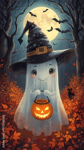 Halloween concept, October, AI