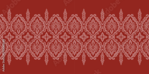 Saree Sarong Motifs Ikat floral paisley embroidery floral.ikat ethnic oriental  seamless pattern traditional.Ikat embroidery style abstract embroidery design for texture,fabric,clothing,wrapping.