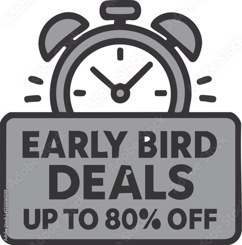 Early Bird Deals Offer Up To 80 Off.