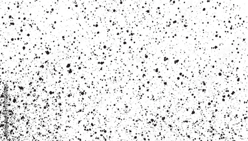 Dirty or dust film grain speck grit grunge overlay on white background grain noise Subtle distressed dust texture overlay. Monochrome abstract splattered background