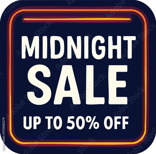 Midnight Sale Up to 50 Off Promotion.