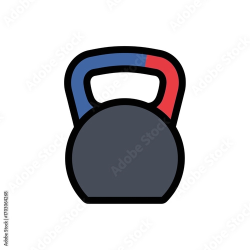 Isolated kettlebell promotes fitness training indoors