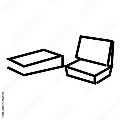 black box for food vector illustration