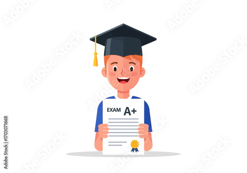 Suitable for educational themes, success, achievement celebrations. Perfect for graduation announcements, educational websites, exam preparation materials, and student motivation posters.