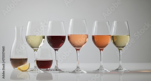 Wine Tasting Assortment of Red, White, and Ros? Wine Glasses