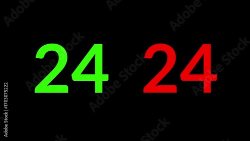 A sleek 30 second countdown timer animation from 30 to 0 seconds, featuring smooth motion on a black background, perfect for videos, presentations, and digital projects.30 Second Countdown Timer 