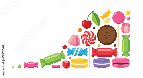 A delicious assortment of colorful candies and sweet treats for everyone