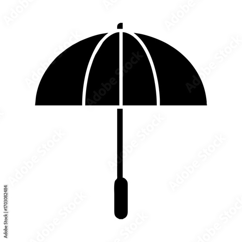 vector silhouette a umbrella