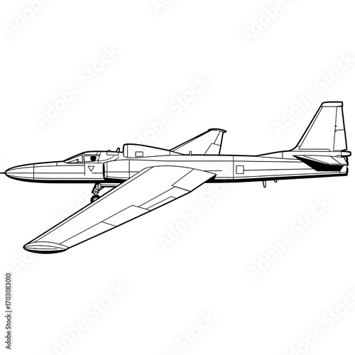 Lockheed U-2 Spy Plane Illustration