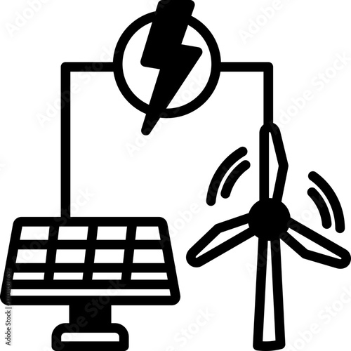 Smart Grid mixed icon