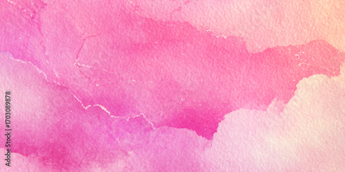 Elegant pink watercolor textured background with soft artistic brush strokes, fluid abstract patterns, gentle gradient tones, modern decorative design for creative projects and digital.