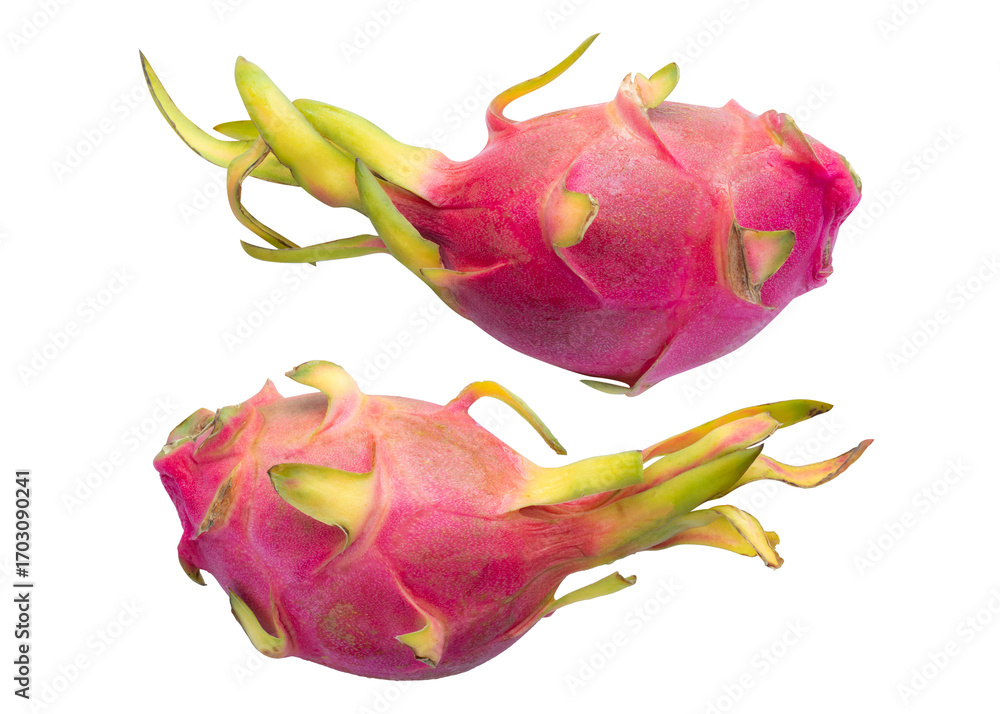 Fototapeta premium Dragon fruit isolated on a transparent background