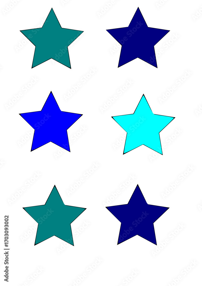 Obraz premium star icon set