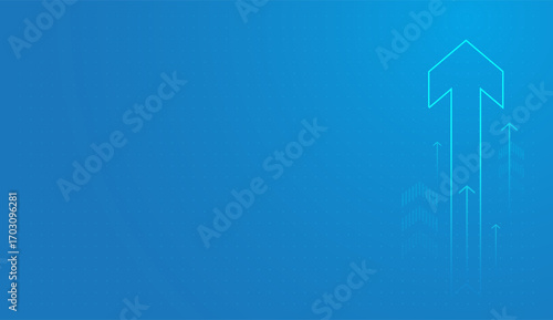 The Bold arrows moving in opposite directions of success target concepts, two glowing arrows speed in opposing directions, creating a sense of dynamic tension vector illustration
