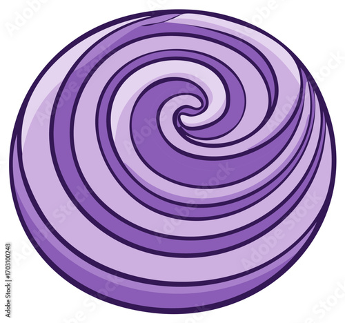 Swirling Lavender Lollipop Sweet Treat Candy Dessert
