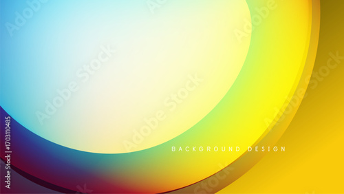 Abstract colorful design. Smooth gradients blend vibrant hues. Modern background evokes energy, optimism, creativity. Simple yet striking visual.