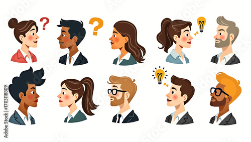 Business People Brainstorming and Problem Solving Illustration
Keywords