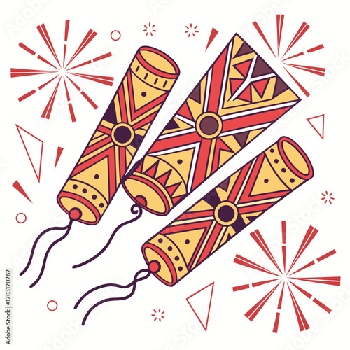 Geometric Firecracker Design 1