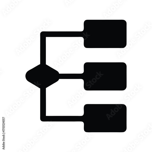 Conceptual diagram representing data flow, process flow, or hierarchical organization