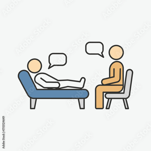 A therapist and patient in a therapy session.