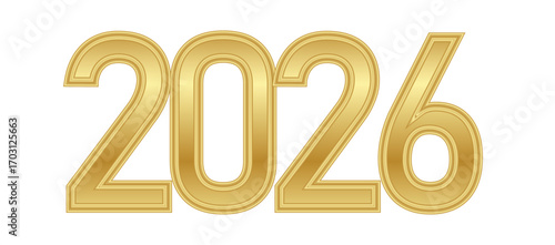 2026 Gold text Effect illustration