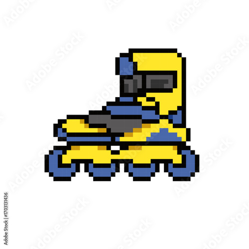 roller blade skate pixel art