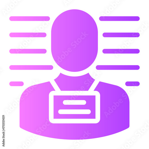 mugshot gradient icon
