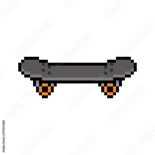 skateboard icon draw pixel art
