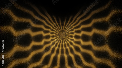 Golden Particle Spiral — Hypnotic Radiant Wave Core