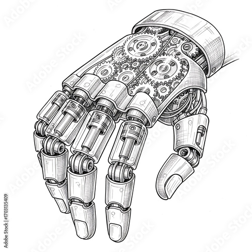 charming looking robot hand