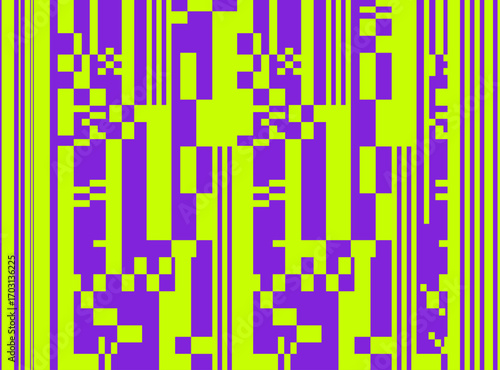 Glitch error pattern background layout banner print art editable