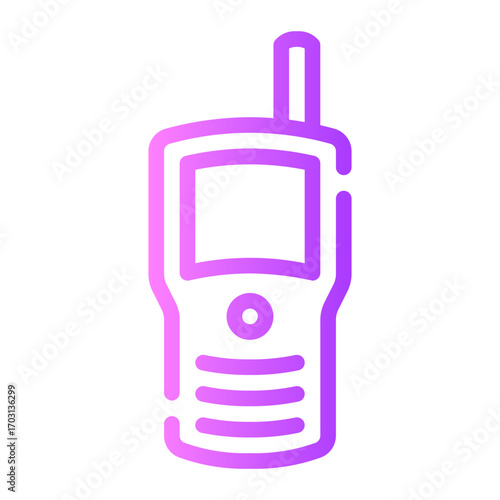 walkie talkie gradient icon