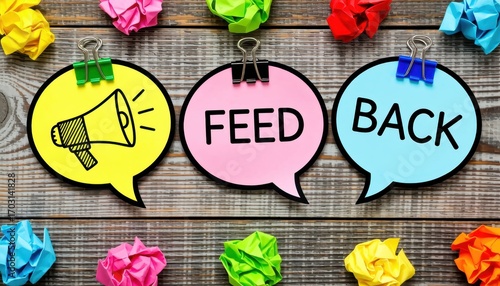 Collecting feedback engaging business strategies office setting visual content creative environment aerial perspective