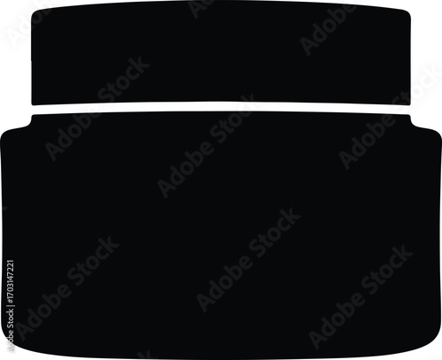 Vector food container blank jar packaging design silhouette illustrator