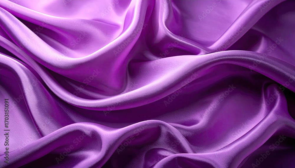 Obraz premium Purple Silk Fabric Draped Texture