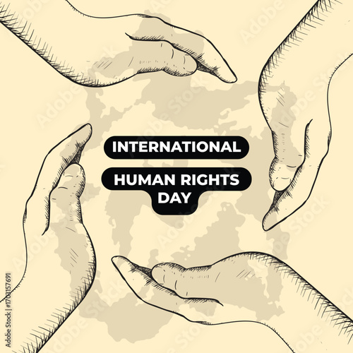 International Human Rights Day Hands of Unity