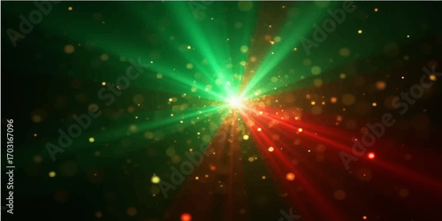 Abstract colourful light background with stars and glowing effects
