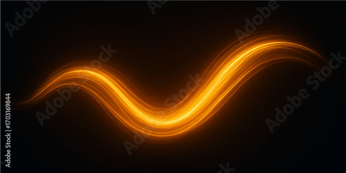 Abstract glowing light background with flowing lines and vibrant colours