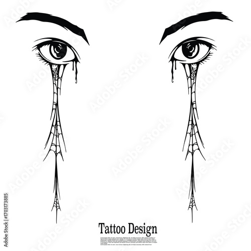 vector illustration of a face