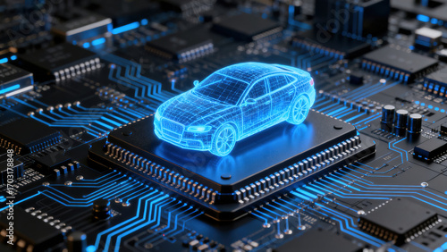 Three-dimensional scanning of the car on the chip