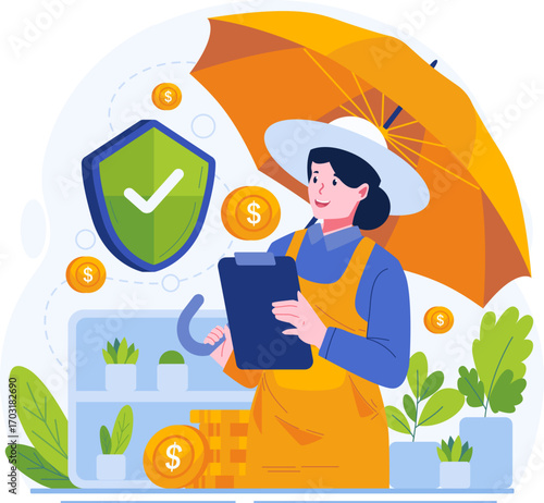 Insurance illustration pack in modern flat style. Includes health, car, home, travel, life, and financial protection concepts. Perfect for websites, apps, presentations, infographics, and corporate pr