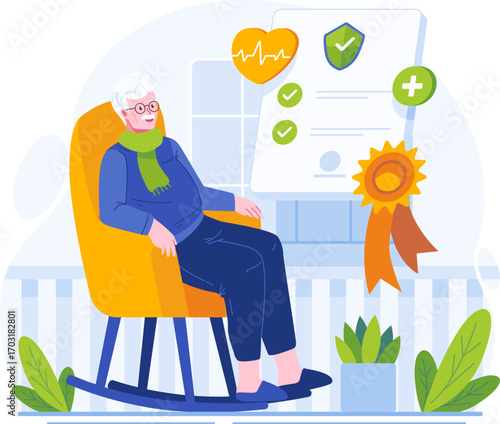 Insurance illustration pack in modern flat style. Includes health, car, home, travel, life, and financial protection concepts. Perfect for websites, apps, presentations, infographics, and corporate pr