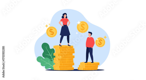 Gender Pay Gap Inequality Between Men And Women.