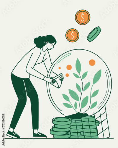 minimalist-business-vector-of-a-person-placing-ora.svg