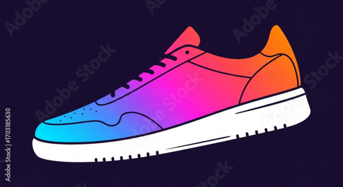 Gradient Sneaker Illustration
