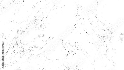 Urban grunge scratched background texture distressed dirty dust overlay vector. Abstract grunge surface texture black on white with scratches dust and particles. 