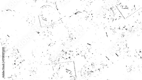 Black and white abstract scratched grunge surface texture distressed backdrop vector. Distressed grunge background abstract dirty scratched surface dust overlay texture. 