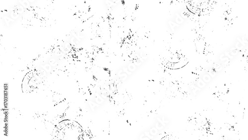 Black and white abstract scratched grunge surface texture distressed backdrop vector. Distressed grunge background abstract dirty scratched surface dust overlay texture. 